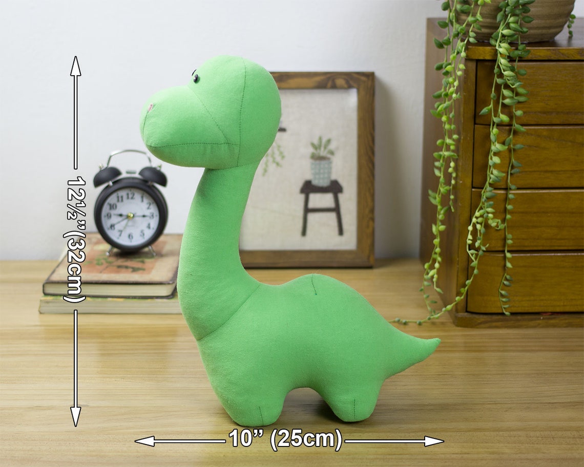 Stuffed Dinosaur PDF Sewing Pattern & Tutorial Homemade - Etsy