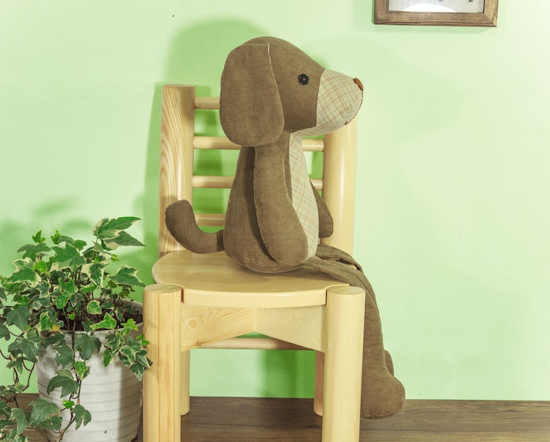 Stuffed Puppy Dog - PDF sewing pattern & tutorial / stuffed animal / softie / toy / DIY pattern image 1