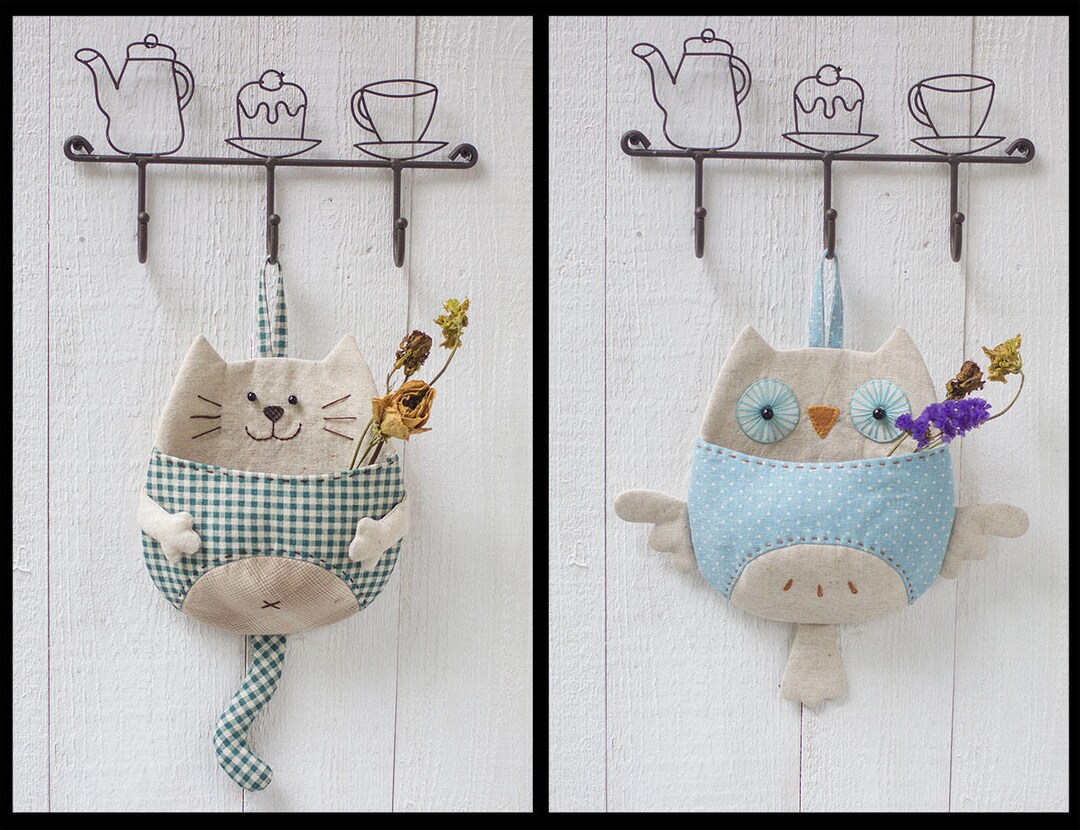 Felt Expressions Space Saving Hanging Wall Organizer For Mail, Tools...