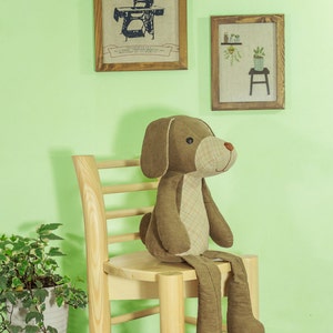 Stuffed Puppy Dog - PDF sewing pattern & tutorial / stuffed animal / softie / toy / DIY pattern image 3
