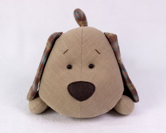 寝そべる子犬のPDF型紙と作り方 | ぬいぐるみ | 布製ぬいぐるみ - Etsy