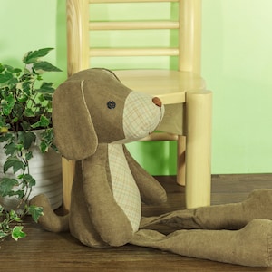 Stuffed Puppy Dog - PDF sewing pattern & tutorial / stuffed animal / softie / toy / DIY pattern image 2