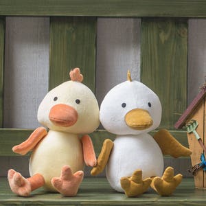 Stuffed Bird - PDF Sewing Pattern & Tutorial | Stuffed Animals | Plush ...