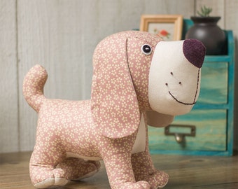 Peluche - Chiot chien debout | Patrons de couture PDF et tutoriels | jouets en tissu | téléchargement immédiat | Idées cadeaux | Softies