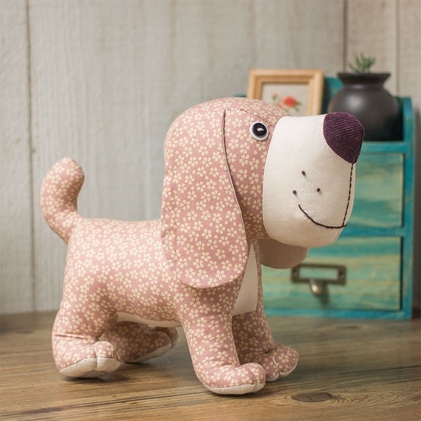 Stuffed animal - Standing Puppy Dog | PDF Sewing patterns & Tutorials | fabric toys | instant download |Gift ideas | Softies