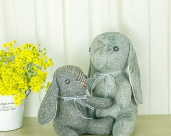 Stuffed Animal – Flap-eared Bunny | Rabbit Toy PDF Sewing Pattern | Softie Tutorial