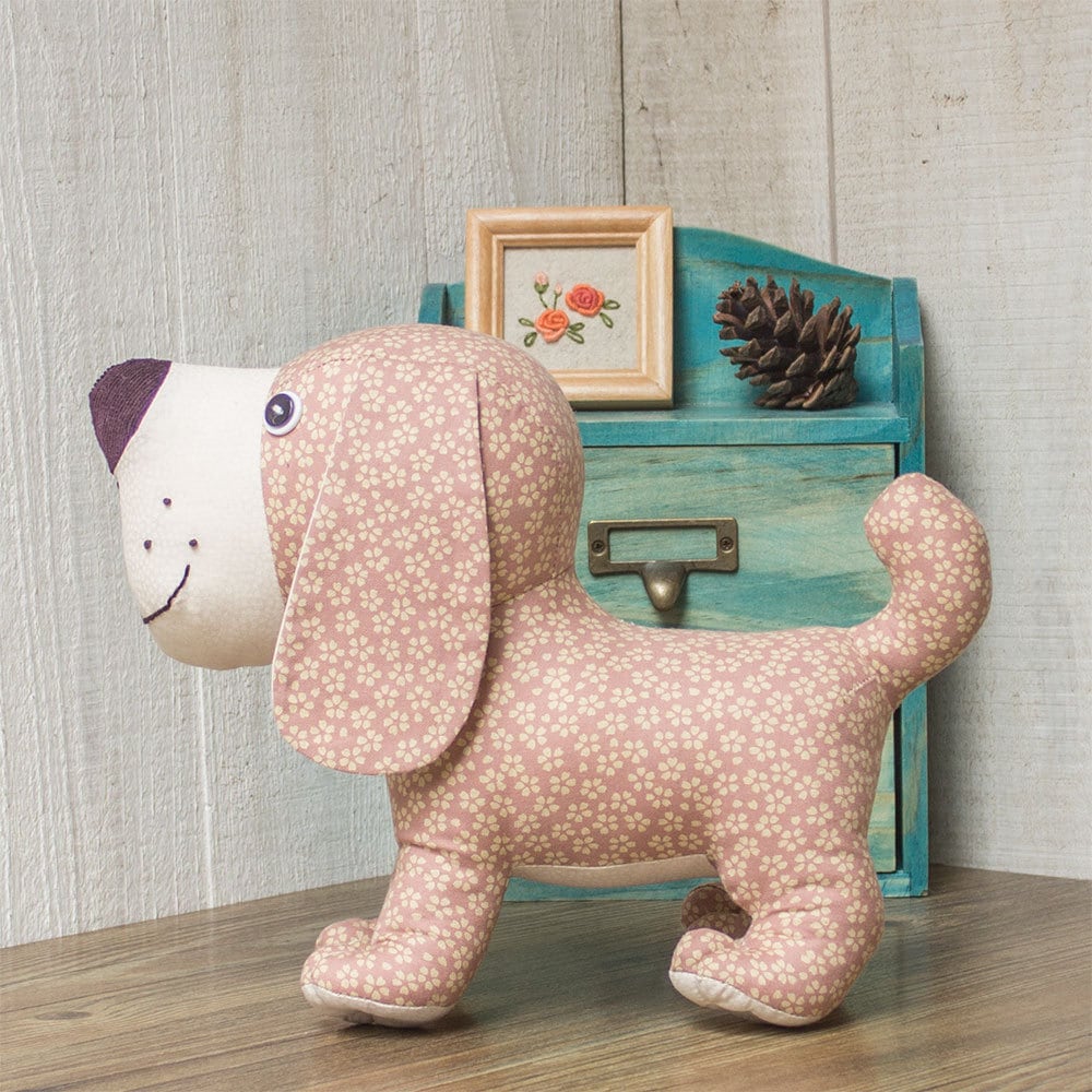 Stuffed Dog Toy Pattern Soft Plush Animal Sewing Pattern To Sew