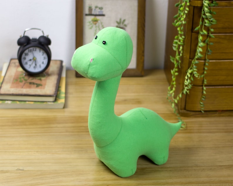 Stuffed dinosaur PDF Sewing Pattern & Tutorial Homemade image 1