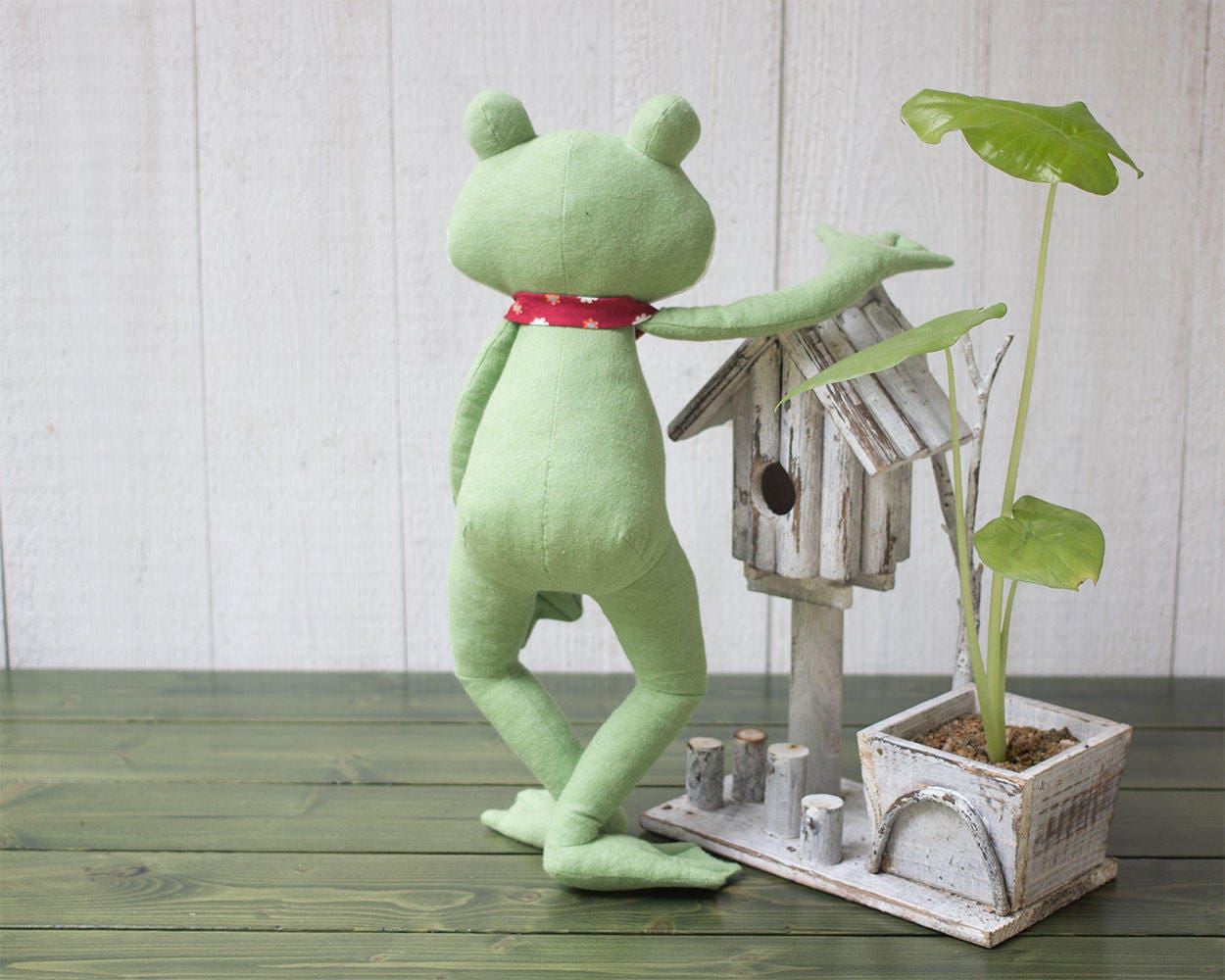 Stuffed Frog PDF Sewing Pattern & Tutorial Stuffed Animals Plush