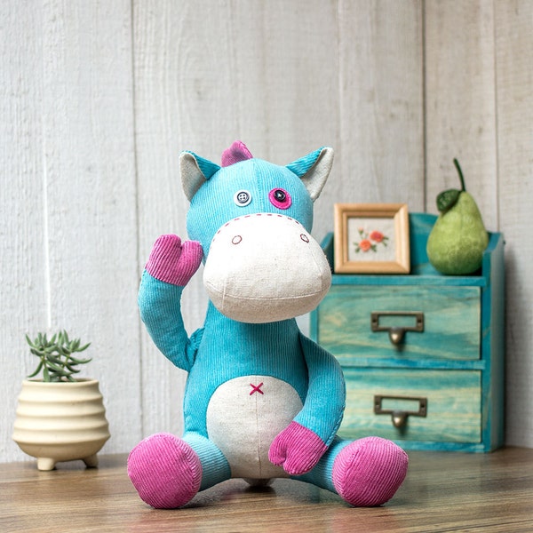 Stuffed Horse - PDF Sewing patterns & Tutorials |Stuffed animal| Stuffed pony | fabric toys | instant download | Softies