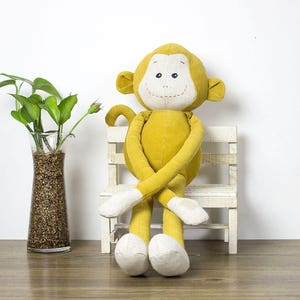 Hugging Monkey PDF sewing patterns & tutorials Stuffed animals DIY projects Gift ideas fabric toys E-patterns Softies image 5