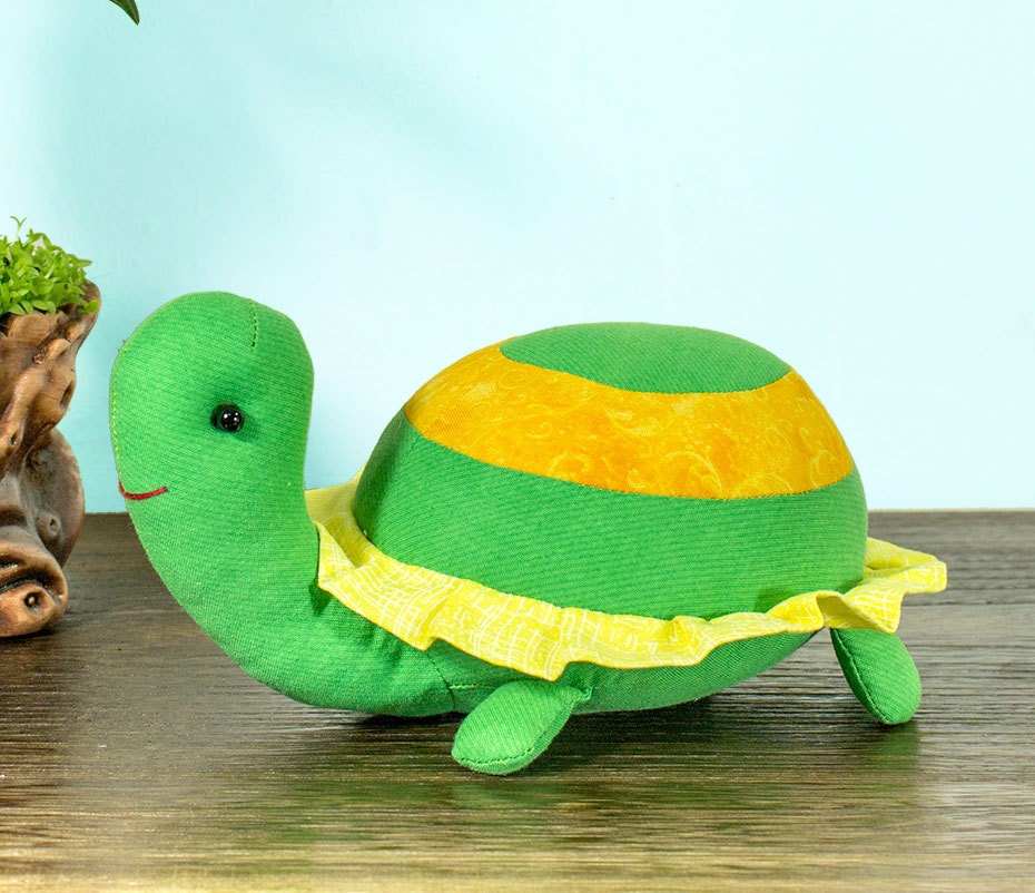 Stuffed Turtle PDF sewing pattern & tutorial stuffed Etsy
