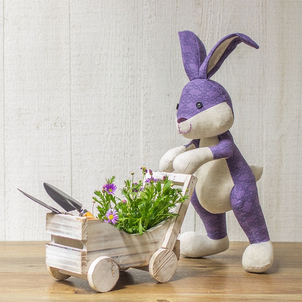 Ingenious Bunny - PDF sewing pattern & tutorial | Stuffed animals | fabric toys | Stuffed rabbrit | Easter Bunny | Softies | E-patterns