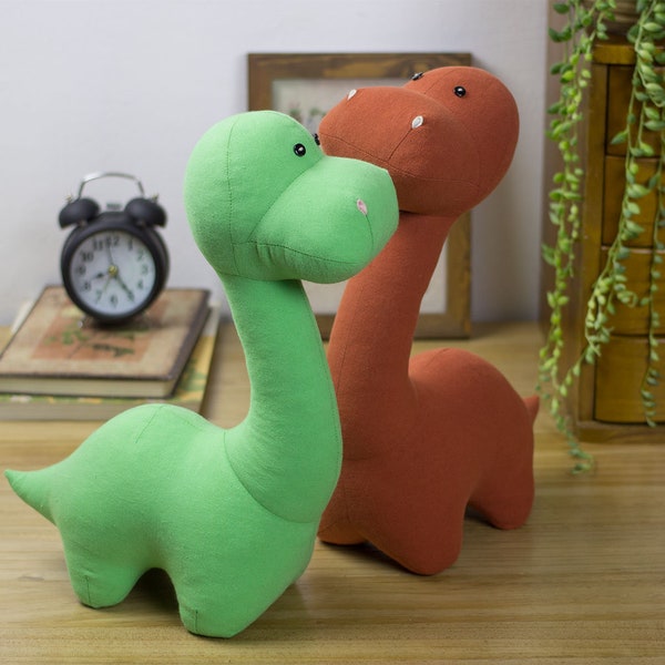 Stuffed dinosaur - PDF Sewing Pattern & Tutorial | Homemade kid toys | Holiday gift ideas | Plush toys| Stuffed animal softie patterns