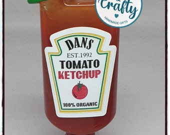 Mini Sauce Bottle: Personalised Lunchbox Gift, BBQ, Ketchup, Mayo (50ml)