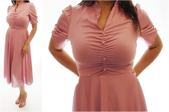 Vintage Pink Marilyn Monroe Style Dress,Retro,Pin… - image 1