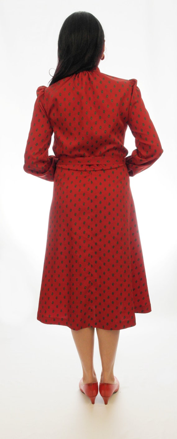 Red Vintage Secretary Dress,1950s,1960s,1970,1980… - image 6