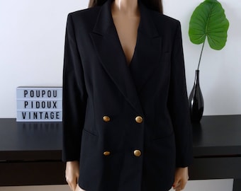 Vintage black FEDORA jacket size 38/40 - uk - 10/12 us 6/8