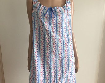 Robe vintage fleurie en coton taille 42/44 - uk 14/16 - us 10/12