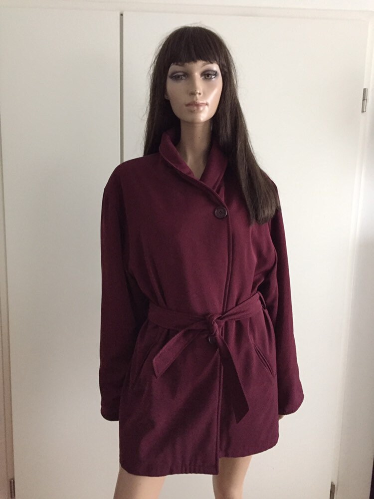 Vintage Burgundy Coat Size XXL