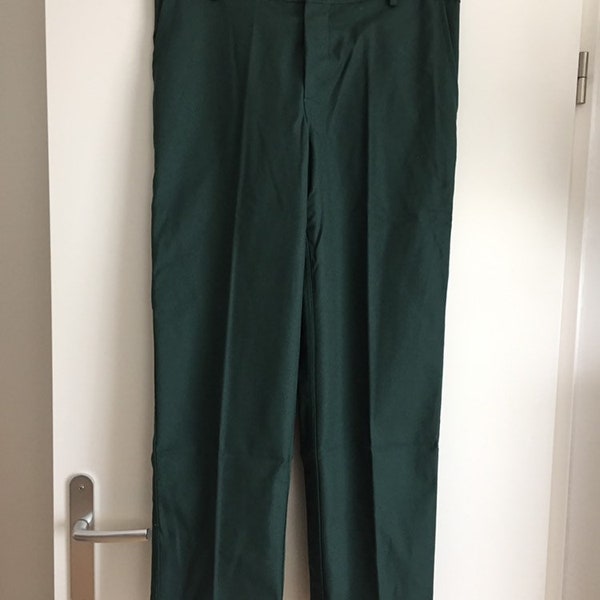 Pantalon atelier ouvrier uniforme vert foncé taille 46 - bleu de travail