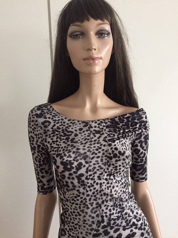 GUESS by Marciano Leopard Black White Size 36 Uk 8 - Etsy Denmark