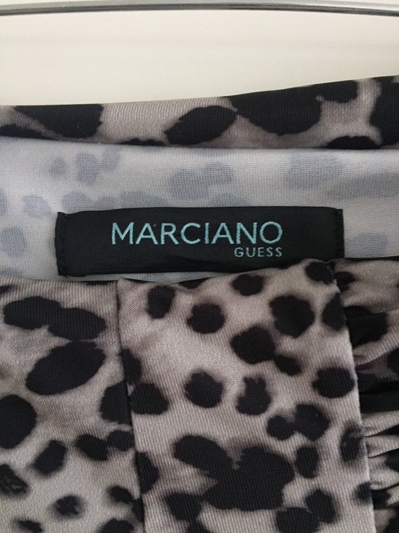 Vestido by Marciano leopardo negro blanco talla 36 - Etsy España