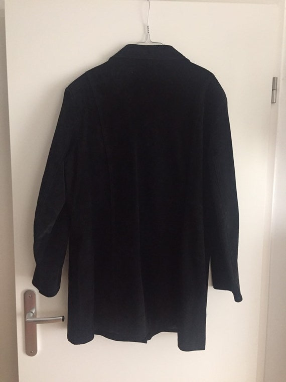 Veste manteau en daim noir taille 48 - image 9
