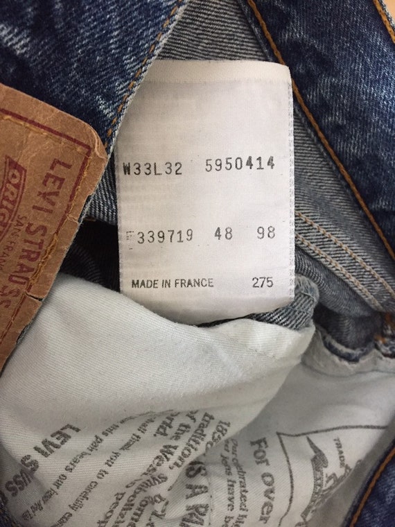 Women's Jeans LEVI'S 595 W33 L32 Made in France - Etsy Denmark