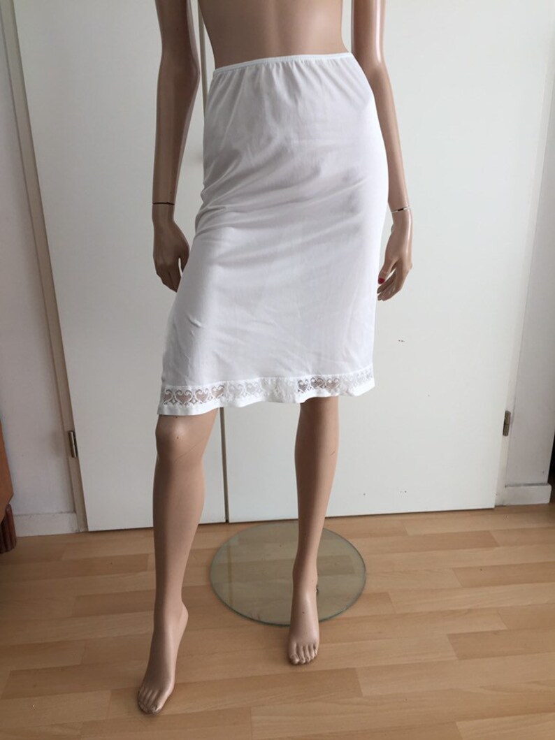 Jupe jupon satiné vintage taille S fond de robe Etsy France