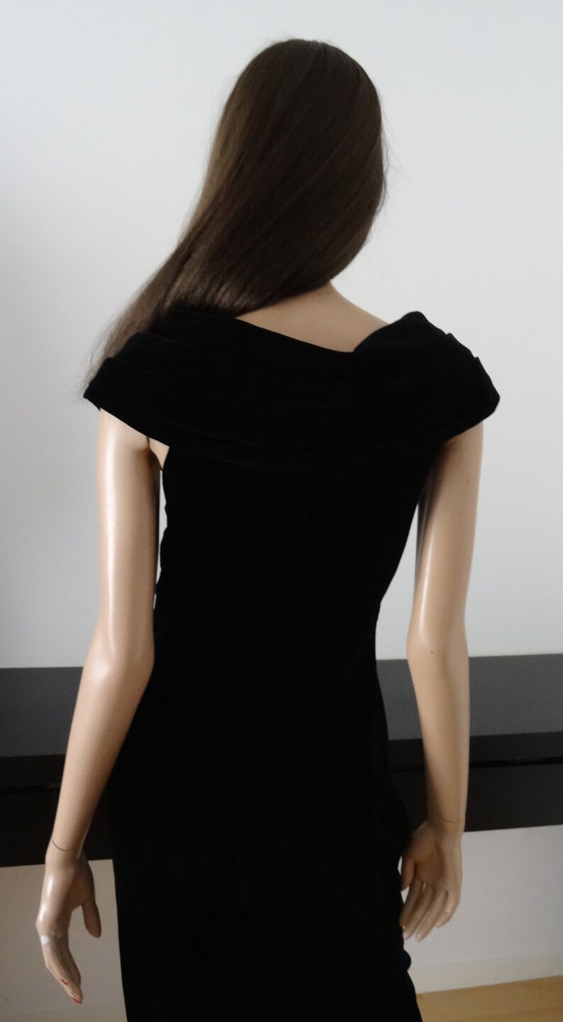 MONSOON TWILIGHT Black Velvet Dress Size 36/38 / Uk 4/6 | Etsy