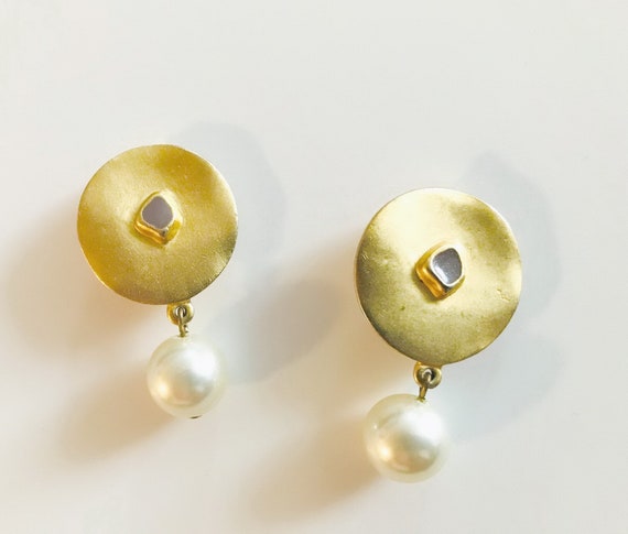 Biche de Bere Earrings Large Statement Gold filled