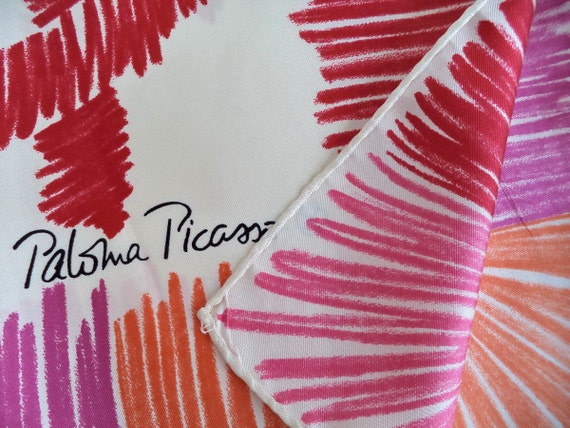 Paloma Picasso Love Kisses Silk Scarf, Big Paloma