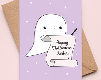 Happy Halloween Personalised Card