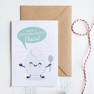 Carte de Joyeuses Pâques, personnalisée Passez une belle fête de Pâques