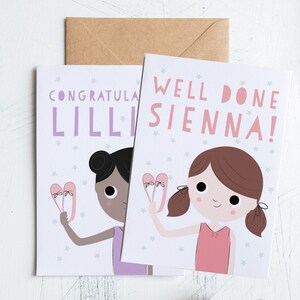 Aangepaste balletkaart - Gefeliciteerd, veel succes of goed gedaan