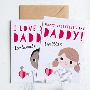 Personalisierte Papa Valentinskarte