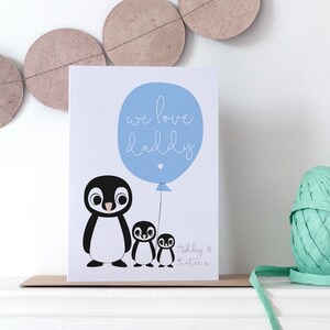 Tarjeta de San Valentín para papá: "Te amo papá" - Tarjeta personalizada