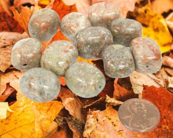 10 - Natural Autumn Jasper large beads