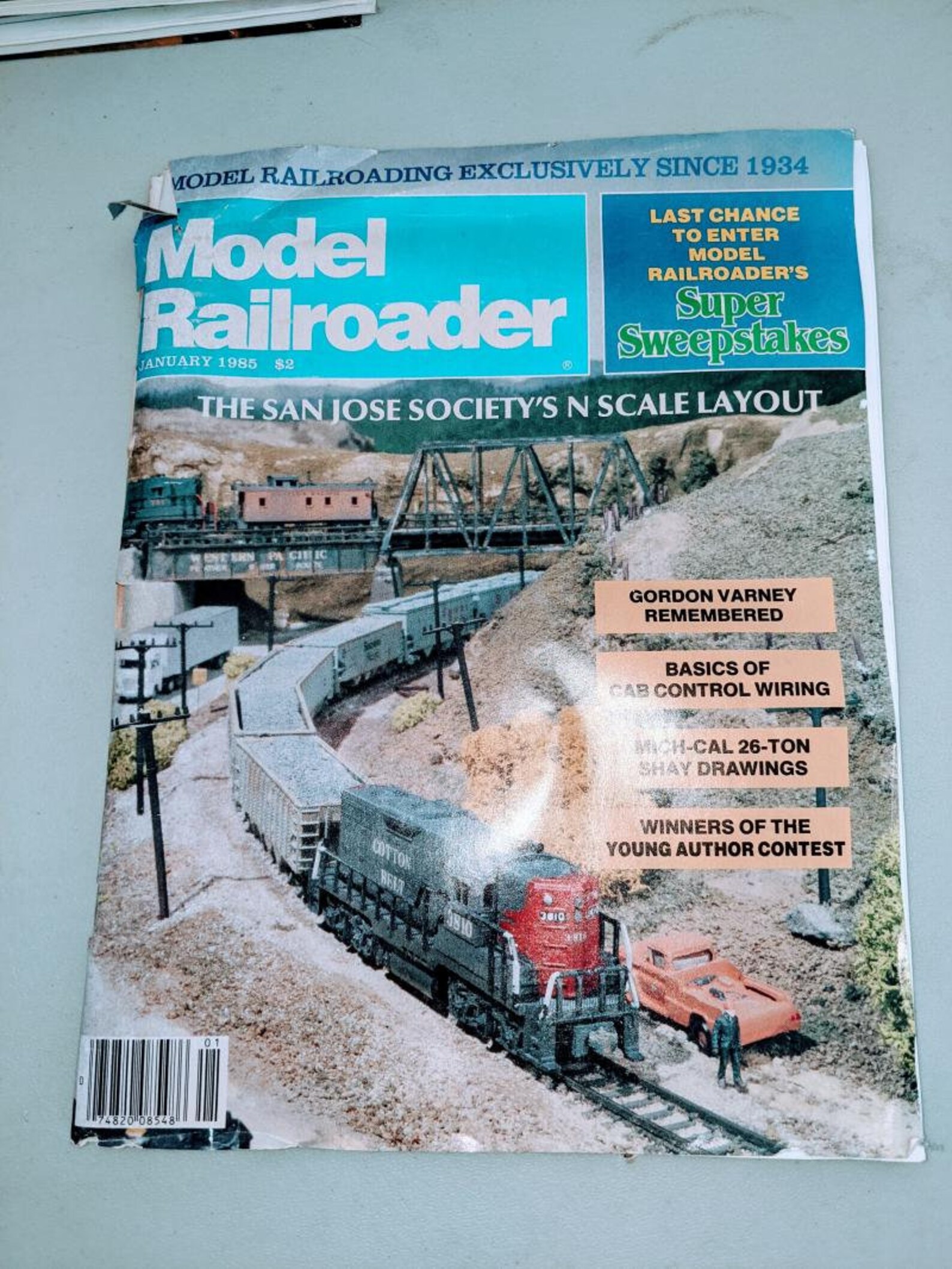 1985 Vintage Model Railroader Magazine Good Condition JanDec Etsy
