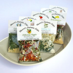 Dip Mixes by SherriLynn&#39;s- Makes 2 Cups-Homemade Flavor-16oz of Delicious Dip-Single Packet