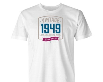 75th Birthday Tshirt for Men Gift Idea Vintage T Shirt Keepsake Present for 75 year old
