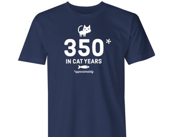 50-årsdag T-shirt för män presentidé katt år T-shirt minnespresent till 50-åring