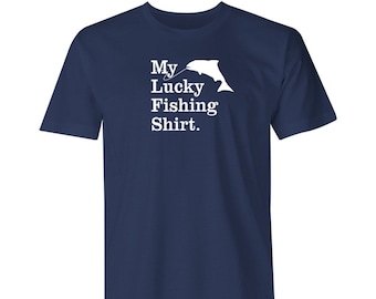 Fishing Gift T Shirt Tshirt Fish for Men Dad Grandad Lucky Fishing Tshirt Him Fisherman Angling Clothing Funny Gear Accessories Equipment