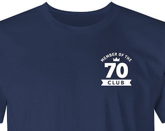 70e verjaardag tshirt voor mannen cadeau idee 70 lid's Club T-shirt aandenken cadeau voor 70 jaar oud