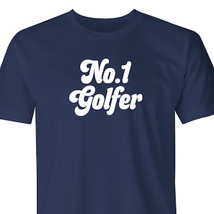 Golf Geschenk Tshirt Golf für Männer Papa Opa Nummer Eins Golfer Kleidung Lustige Ausrüstung Zubehör Ausrüstung