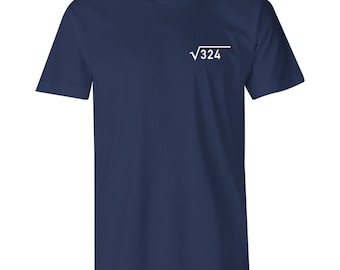 18th Birthday T-Shirt: Maths Design, 100% Cotton Tee