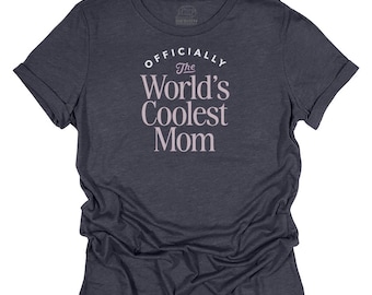 Mom Shirt Gift Present T-Shirt Tee for Birthday, Christmas or Announcements Women’s Mom's Crew Neck Cool Gift Idea for Mom