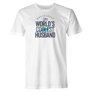 Regalo de camiseta para marido, regalo de cumpleaños, Navidad o anuncios, idea de regalo de cuello redondo para marido para hombre, para un marido genial