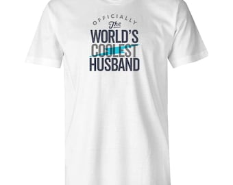 Husband Shirt Gift Present T-Shirt Tee for Birthday, Christmas or Announcements Men’s Husband Crew Neck Gift Idea for Cool Husband
